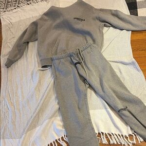 Men’s Essentials Sweatshirt and Sweatpants, maybe worn once.